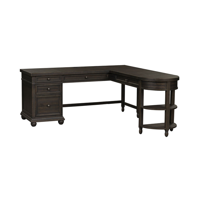 Harvest Home - L Shaped Desk - Black