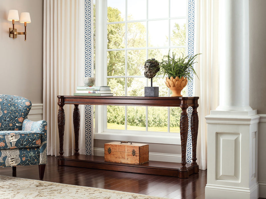 Charleston - Wood Traditional Console Table - Dark Brown