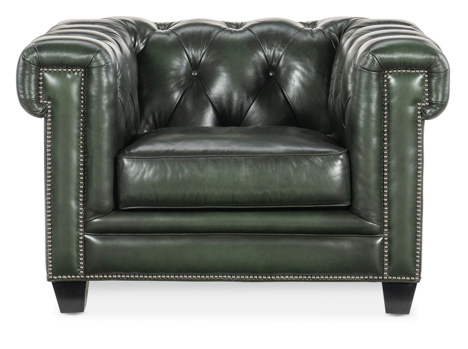 SS - Charleston Tufted Chair - Dark Green
