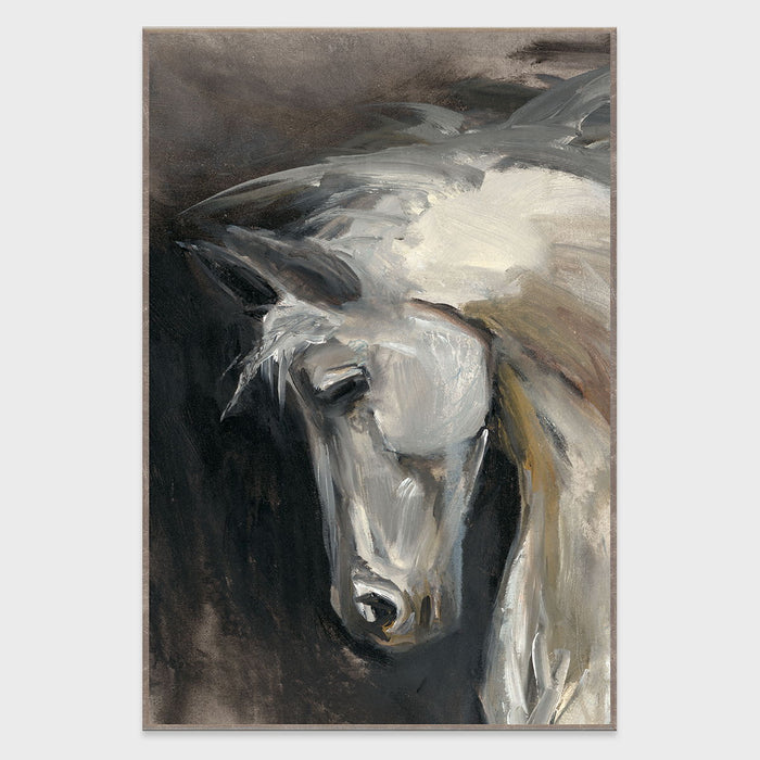 Dash I - 40" x 60" Painting Art by Buddy Whitlock - Dark Gray