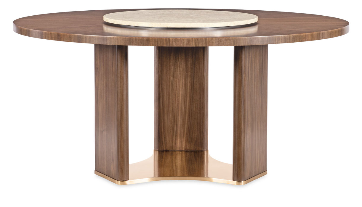 Eleana - Round Dining Table - Medium Wood