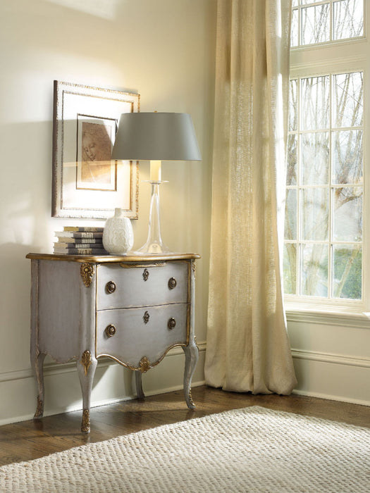 Home Accent - French 2-Drawer Chest - Pearl Silver