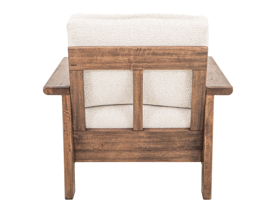 Duna - Armchair - White / Light Brown
