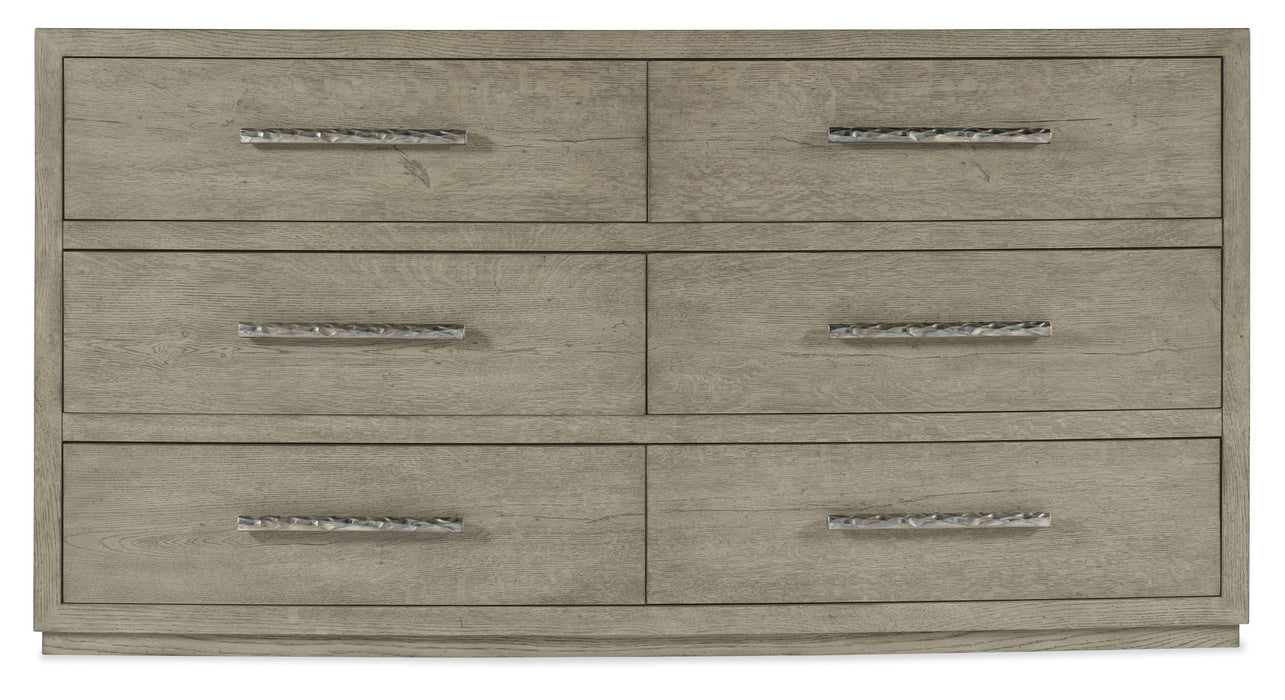 Linville Falls - Chimney Gap 6-Drawer Dresser - Gray