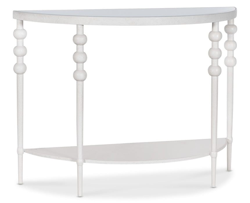 Melange - On The Bright Side Demilune Console - White