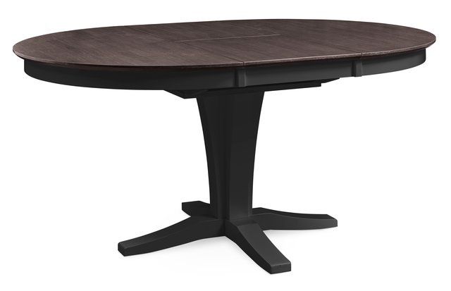 Cosmopolitan Collection - 48" x 66" Ext Top w/30"H Verona Pedestal in and Black