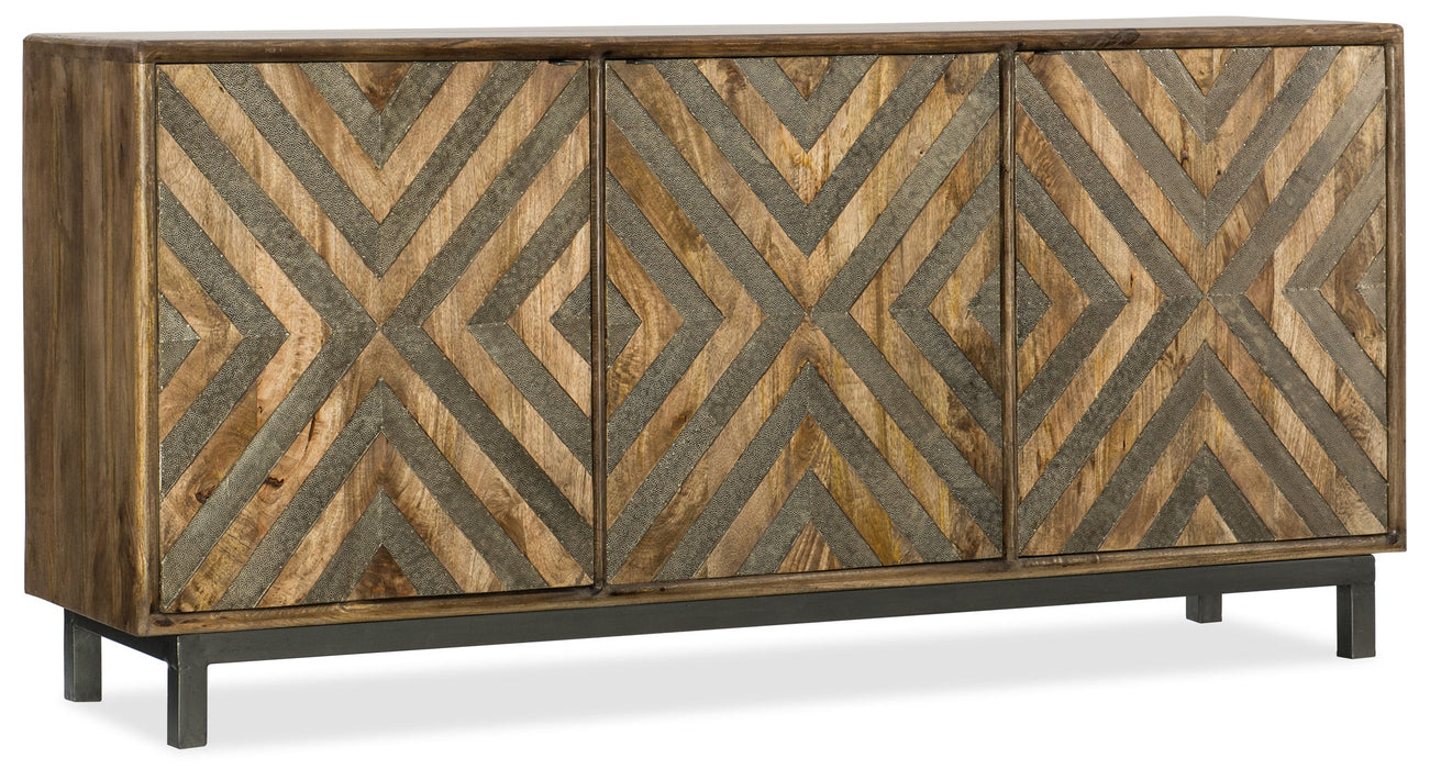 Commerce And Market - 69" Serramonte Entertainment/Accent Console - Light Brown