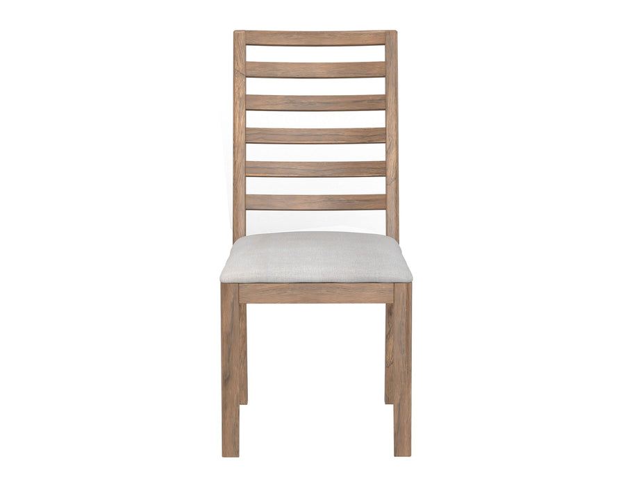 Balam - Chair (Set of 2) - Light Brown / Pearl Silver