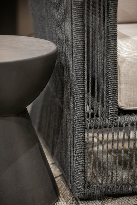 Milano - Club Chair, With Self Welt - Echo Ash / Dark Gray