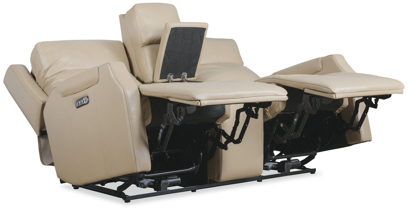 MS - Nelson Zero Gravity Power Console Loveseat With Power Headrests And Lumbar
