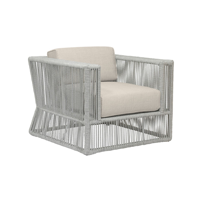 Miami - Club Chair, With Self Welt - Echo Ash / Pearl Silver