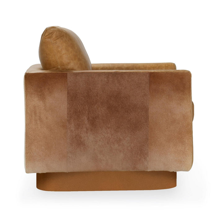 Lathe - Leather/Hide Accent Chair