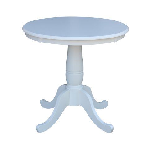 Dining Essentials - 30" Round Table Top w/30"H Traditional Pedestal