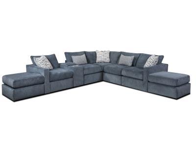 3500 Universal Denim Ottoman