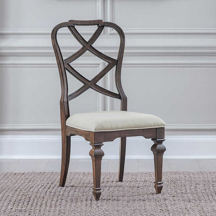 Provence Park - Wood Back Side Chair (RTA) - Brown