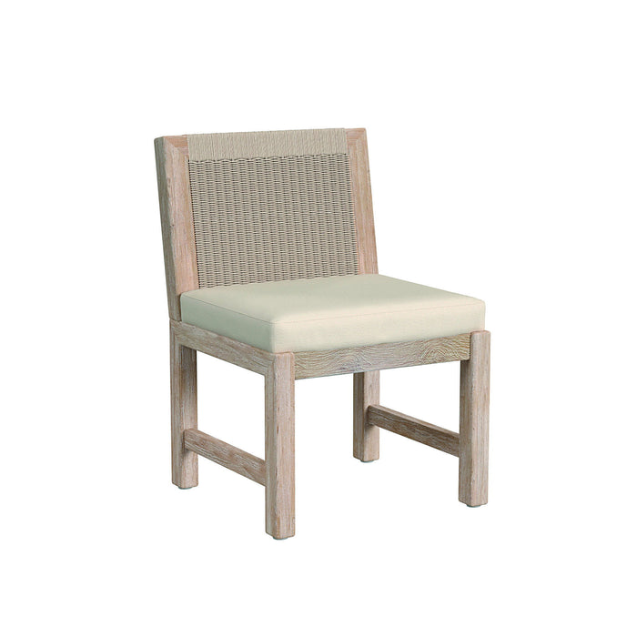 Sedona - Side Dining Chair In Canvas, No Welt - Coastal Teak / Latte Wicker