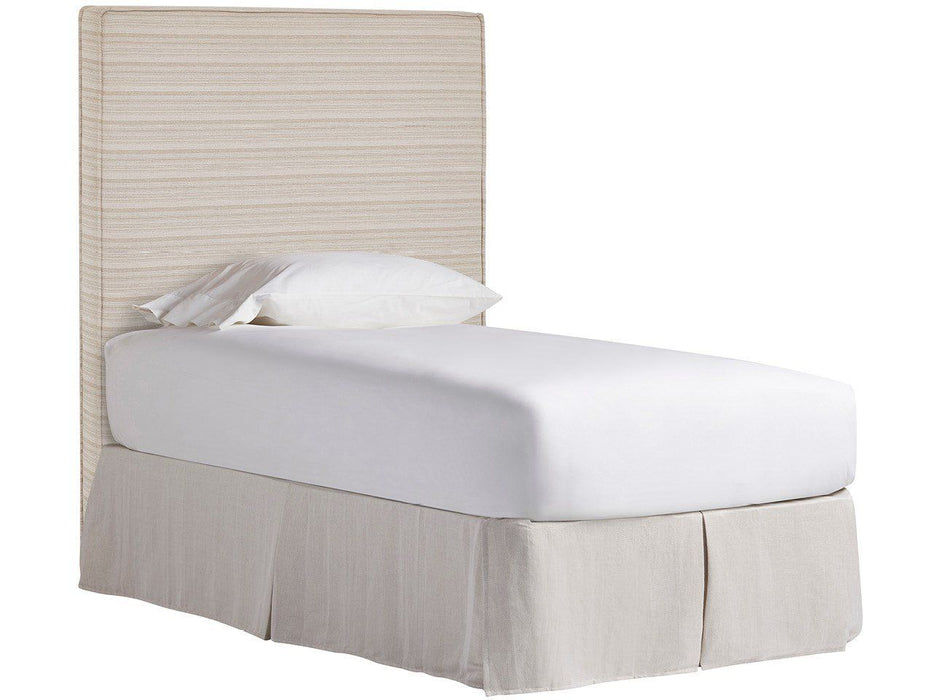 Oasis - Upholstered Twin Headboard - Beige / Gray