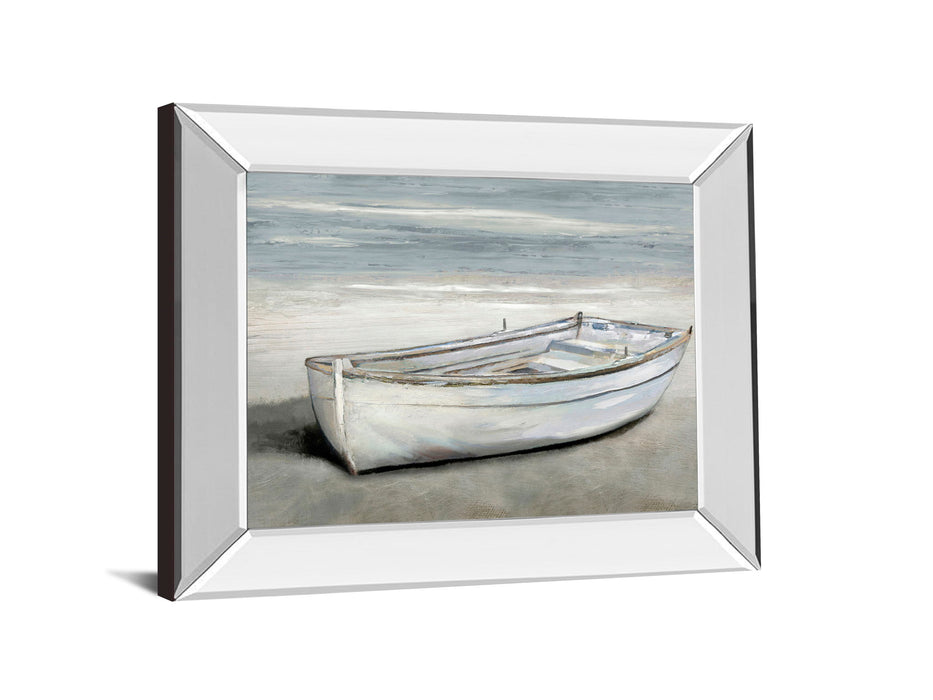 Beached By Mark Chandon - Mirror Framed Print Wall Art - Gray