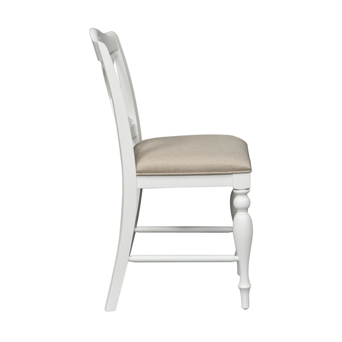 Summer House - Slat Back Counter Chair - White