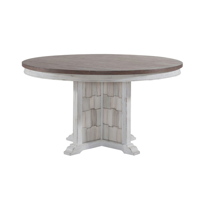 River Place - Pedestal Table - White