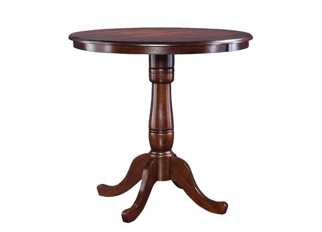 Dining Essentials - 36"Round Table Top w/36"H Traditional Pedestal w/Extension
