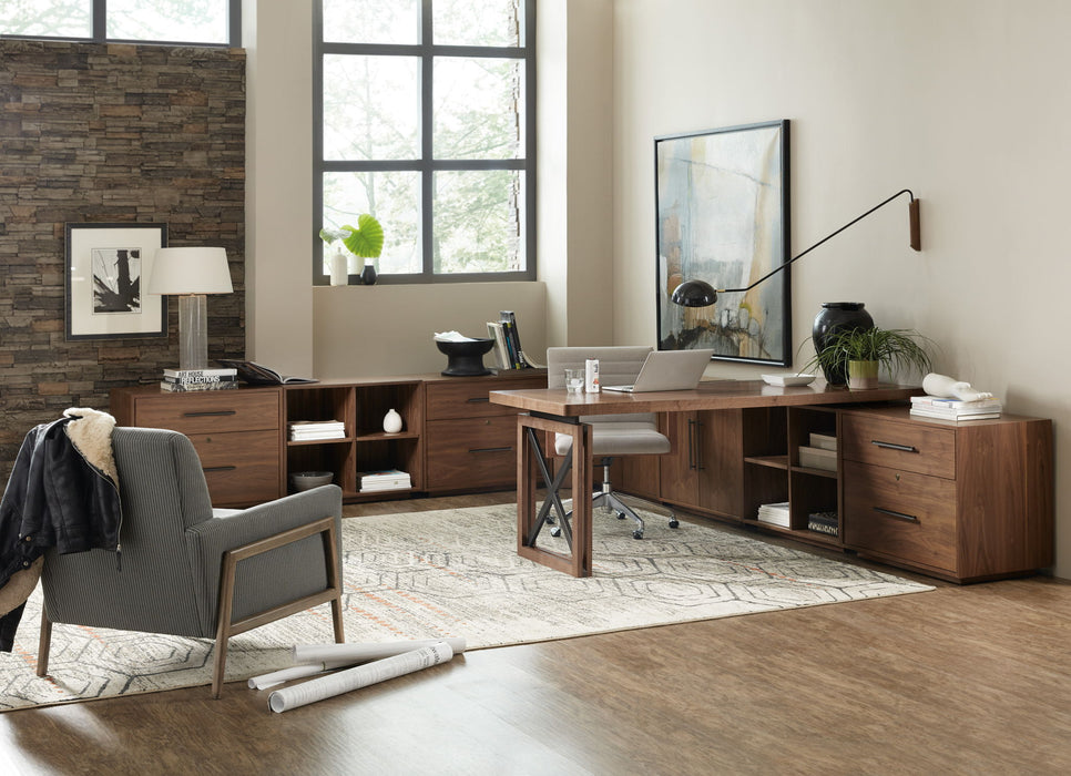 Home Office - Bunching Short Bookcase - Dark Brown