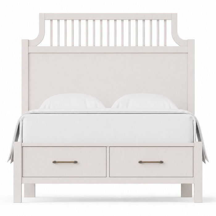 Pure Maple - Queen Garden Storage Bed - Cottage White
