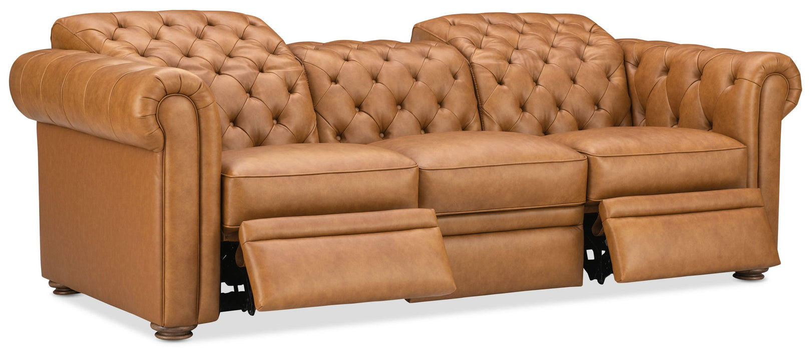 MS - Glover Power Reclining Sofa With Power Headrest - Brown