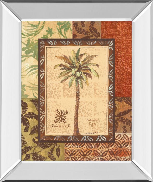 Palmaceae Il By Gregory Gorham - Mirror Framed Print Wall Art - Light Brown