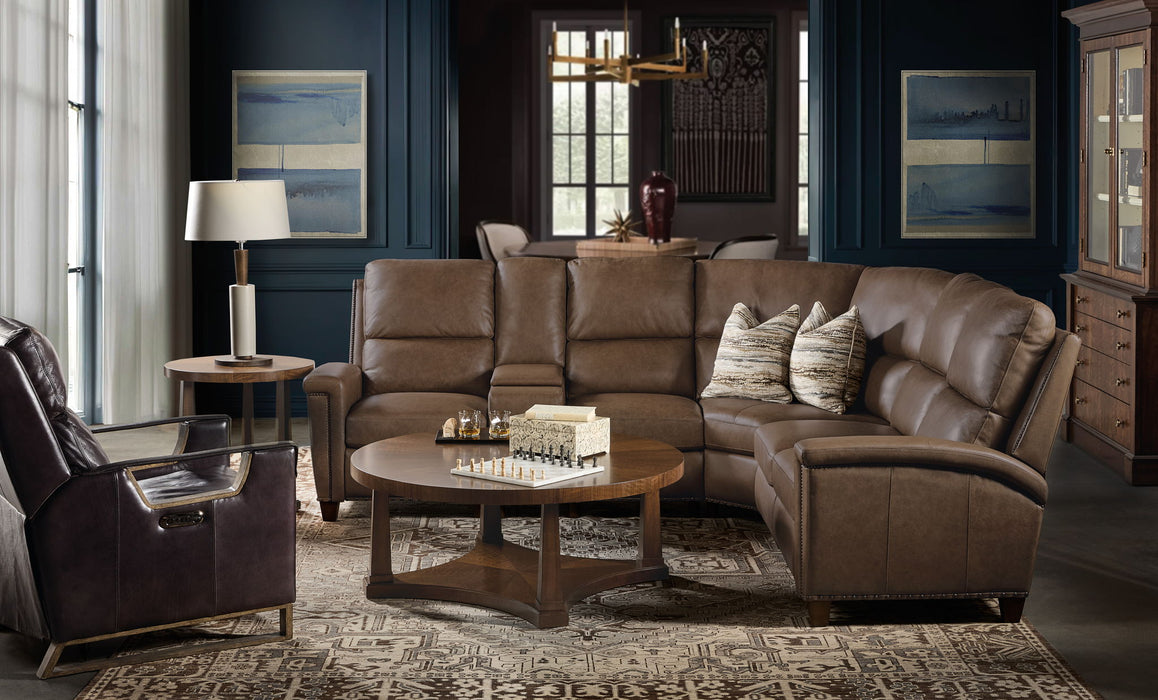 MS - Julian Six-Piece Power Reclining Sectional - Dark Brown