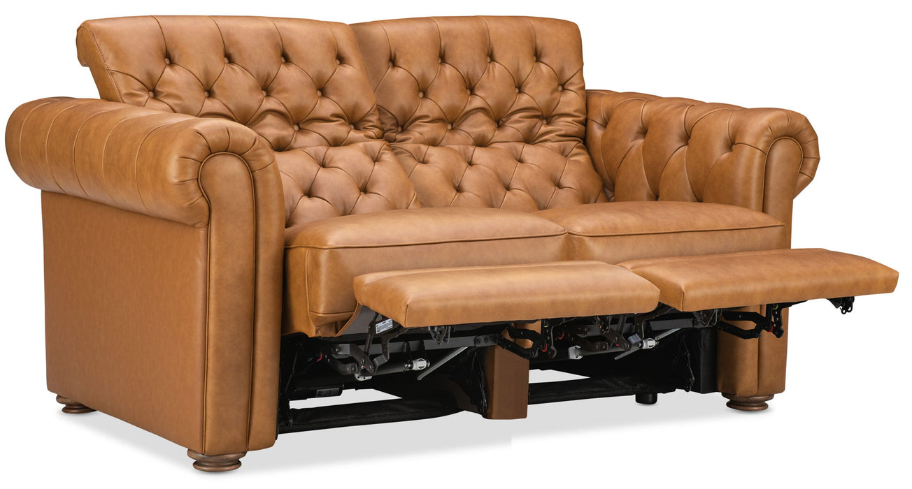 MS - Glover Power Reclining Loveseat With Power Headrest - Brown