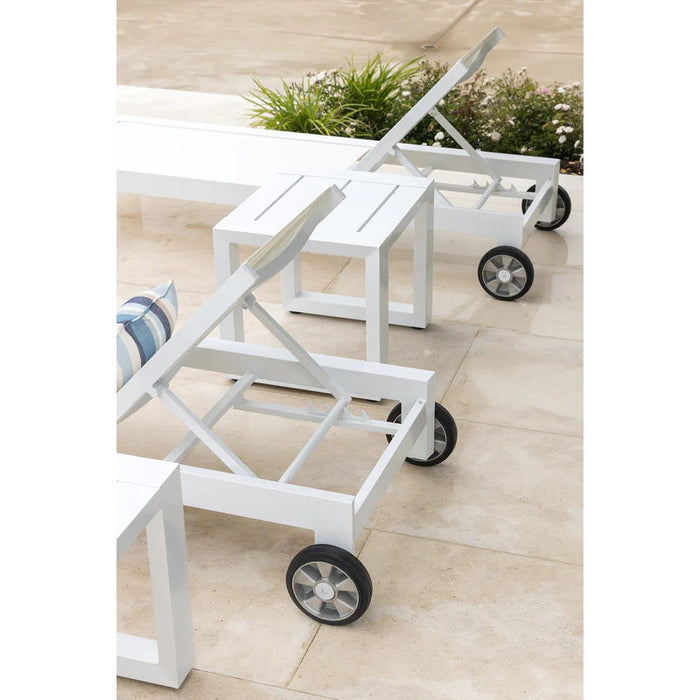 Newport - Adjustable Sling Chaise - White