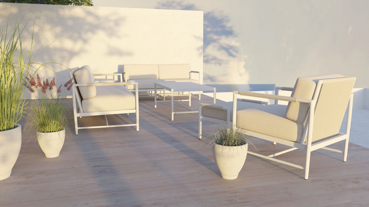 Sabbia - Loveseat, No Welt - Echo Ash / White