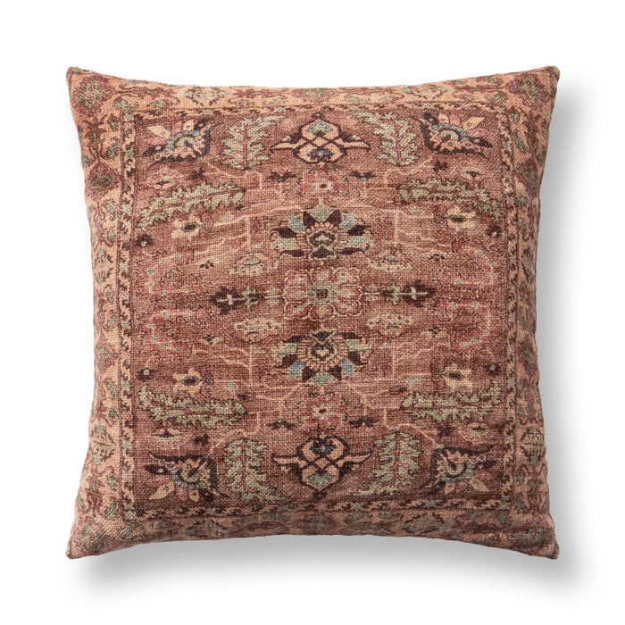 Medley - 22" x 22" Pillow - Multi / Olive Green
