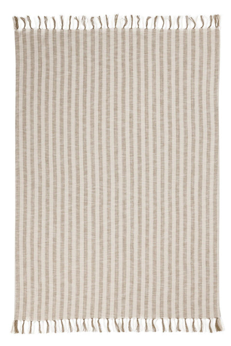 Linna - 50" x 70" Throw - Ivory / Natural
