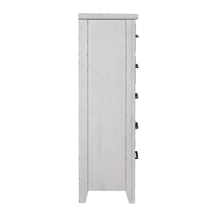 Backroads - 5 Drawer Chest - White