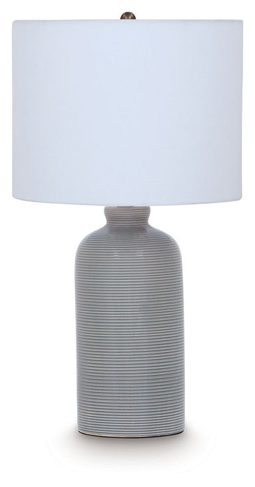 Wimlow - Ceramic Table Lamp - Gray Blue