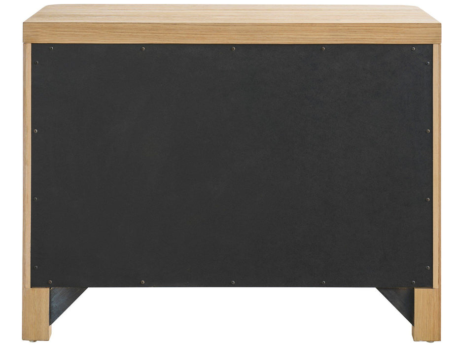 Modern - Walker 2-Drawer Nightstand - Light Brown