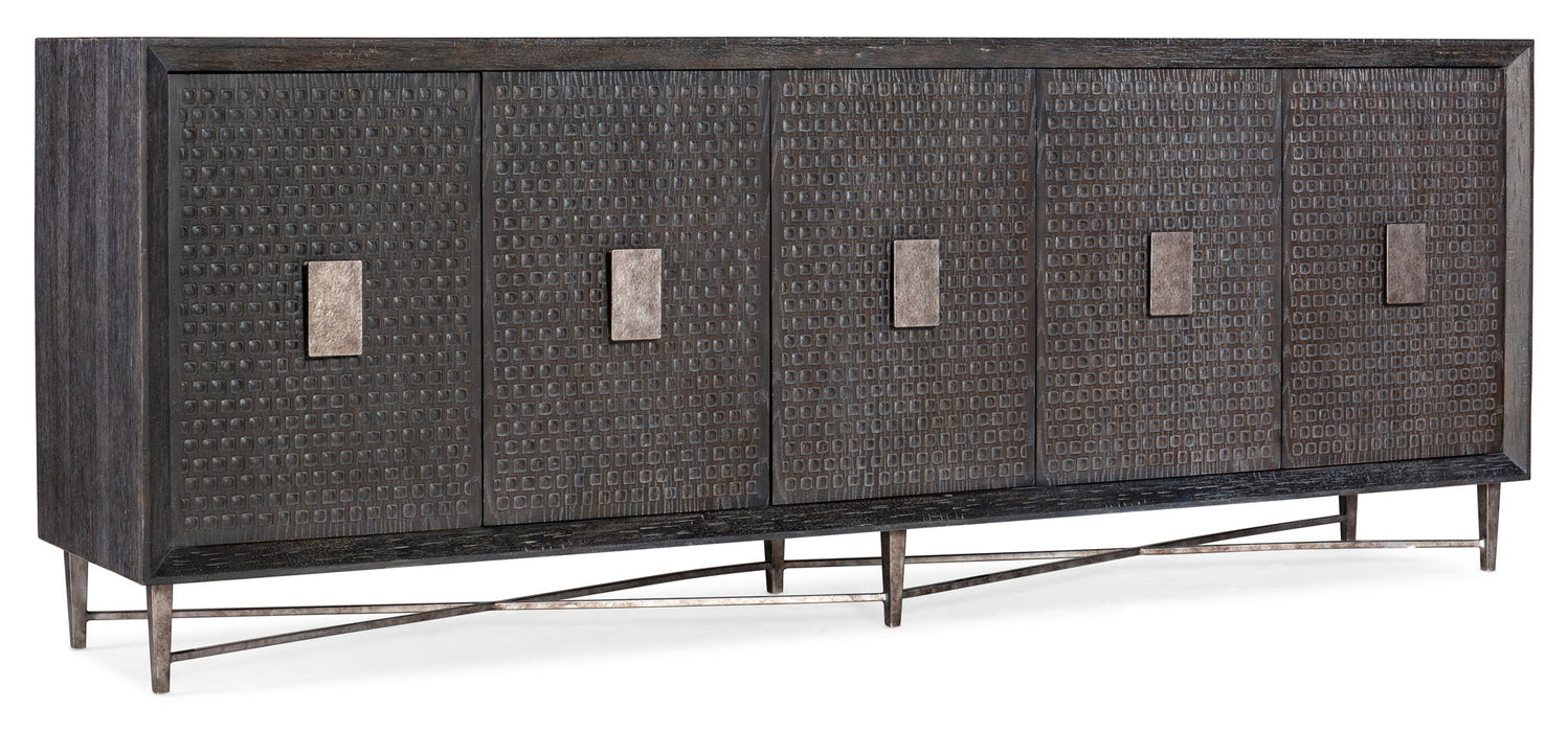 Melange - Keenan 5-Door Credenza - Dark Brown