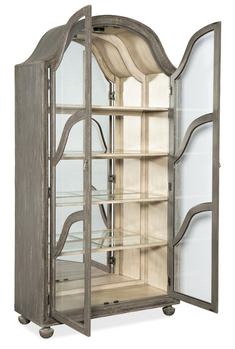 Alfresco - Costa Display Cabinet - Dark Gray