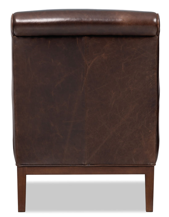 CC - Belvedere Tufted Lounge Chair - Dark Brown