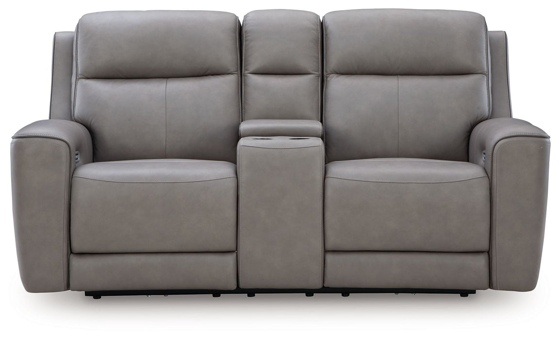 5Z-Comfort - Relaxation - Power Reclining Loveseat with Console / Adj Headrest