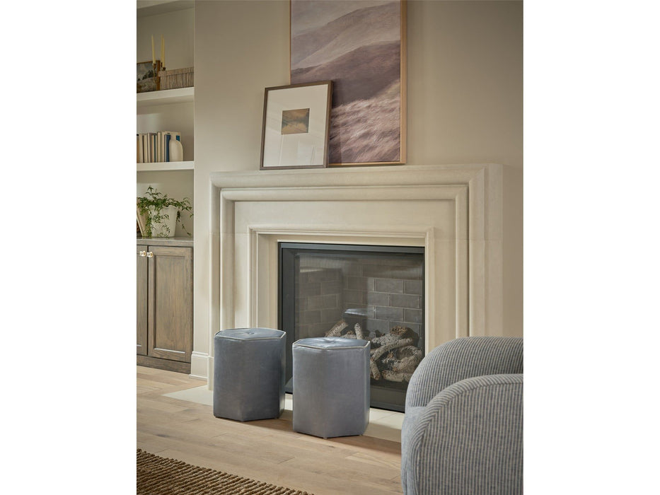Gemma - Hexagon Ottoman, Special Order - Dark Gray