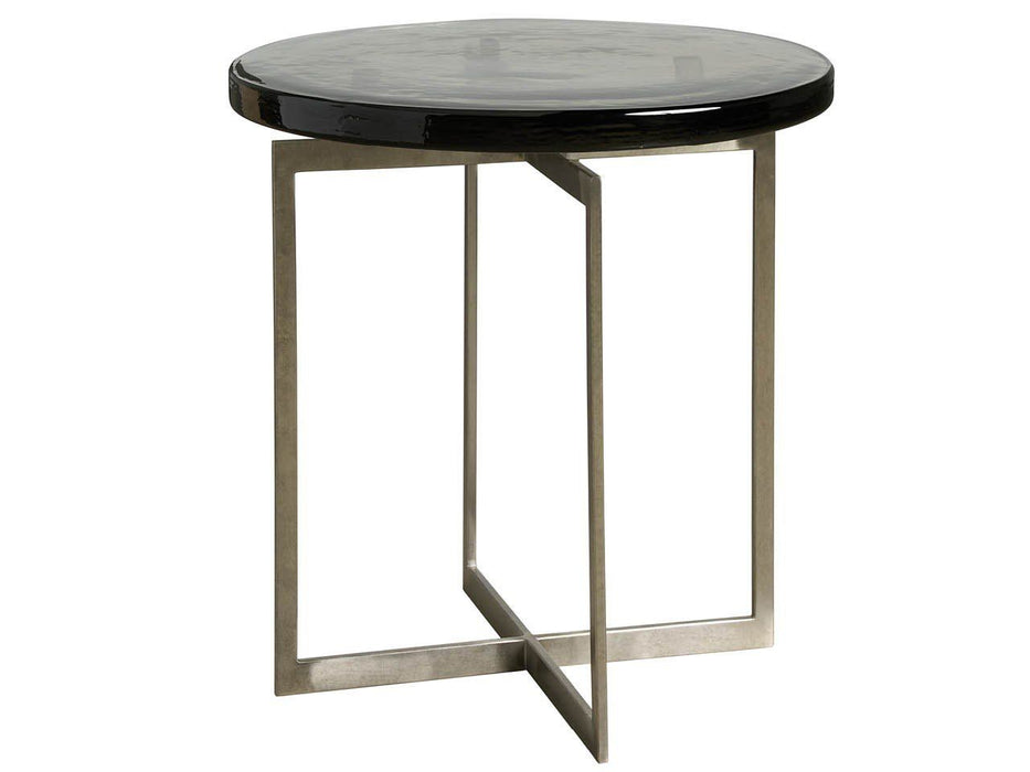 Avaline - Jordan Side Table - Pearl Silver / Gray