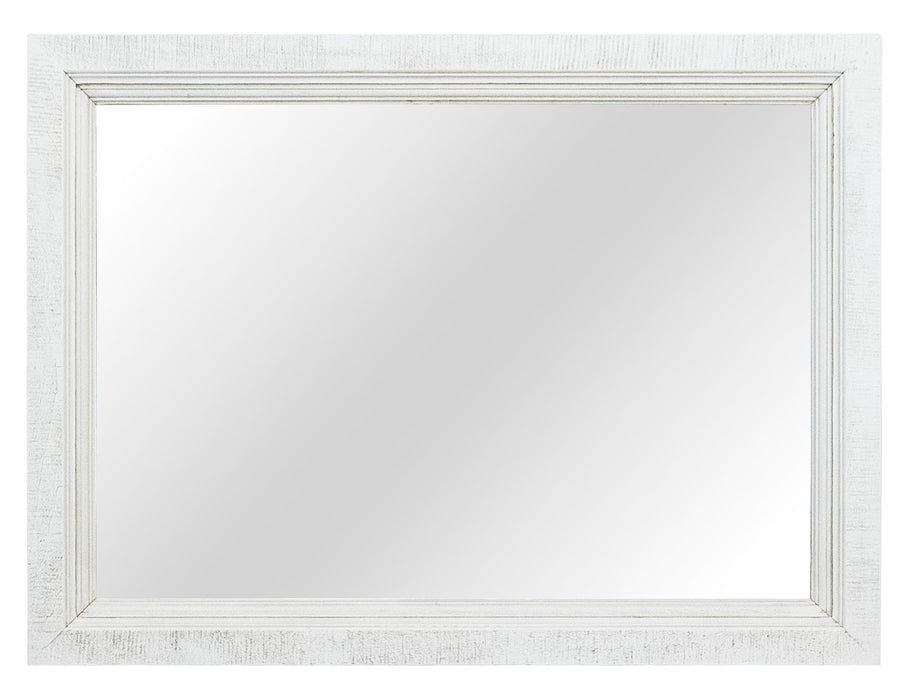 Stoa - Mirror - White / Brown