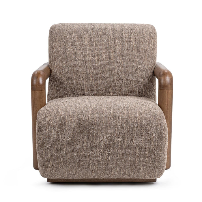 Welson - Swivel Accent Chair - Warm Mocha