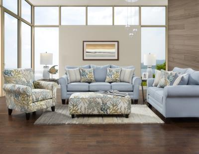 1140 Starter Sky Accent Ottoman