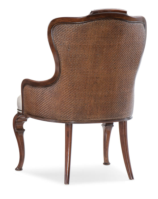 Charleston - Upholstered Arm Chair - Dark Brown