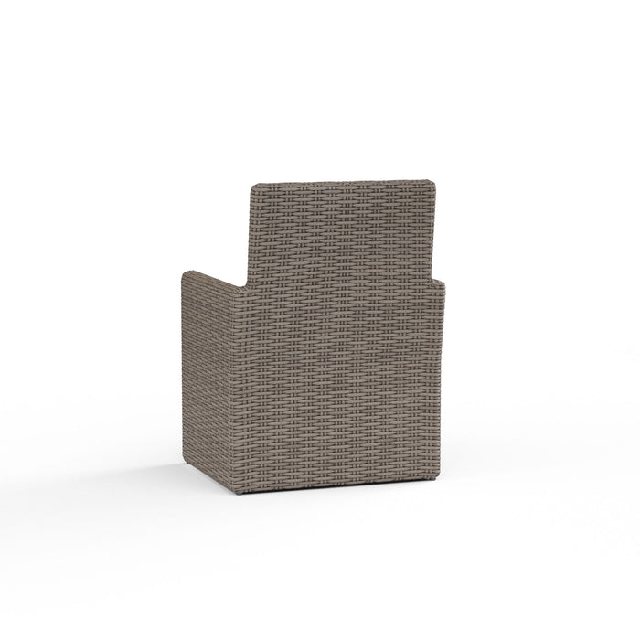 Coronado - Dining Chair, With Self Welt - Canvas Flax / Dark Brown