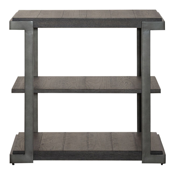 Modern View - Tiered End Table - Dark Gray